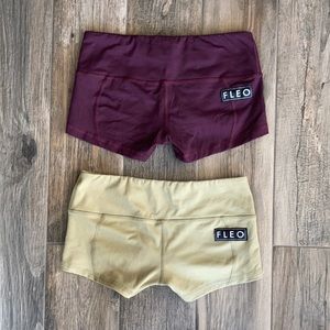 Two pairs Fleo booty shorts - Low Rise Contour - S